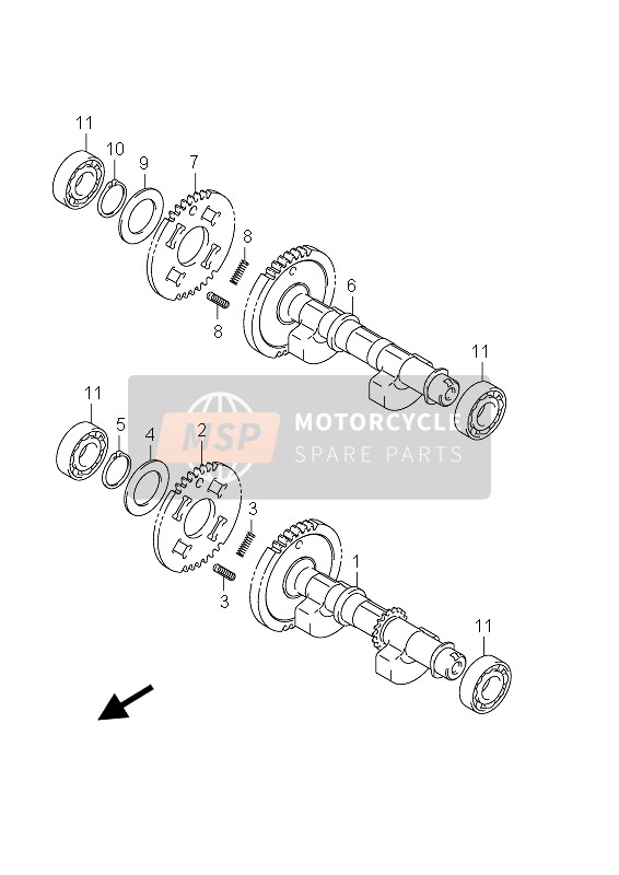 Suzuki AN650A BURGMAN EXECUTIVE 2012 Crank Balancer for a 2012 Suzuki AN650A BURGMAN EXECUTIVE